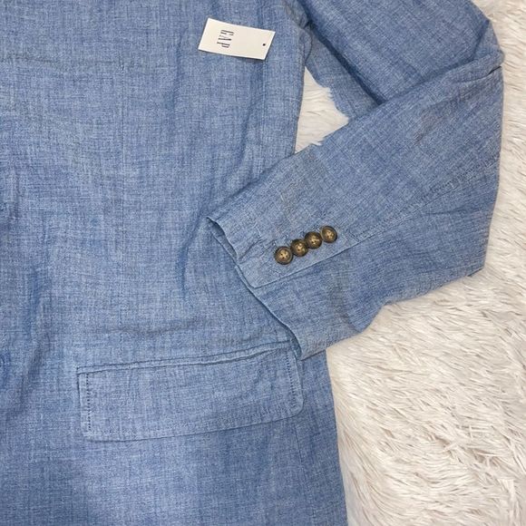 GAP Men’s Blue Button Jacket XL TALL - Picture 3 of 7